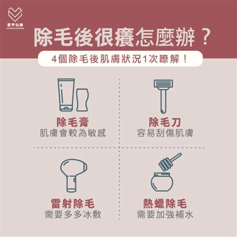 刮陰毛癢|除毛後癢痛不適？全面解析除毛後緩解肌膚不適及保養秘籍！